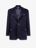 Brunello Cucinelli Men's Virgin Wool Jacket Blue