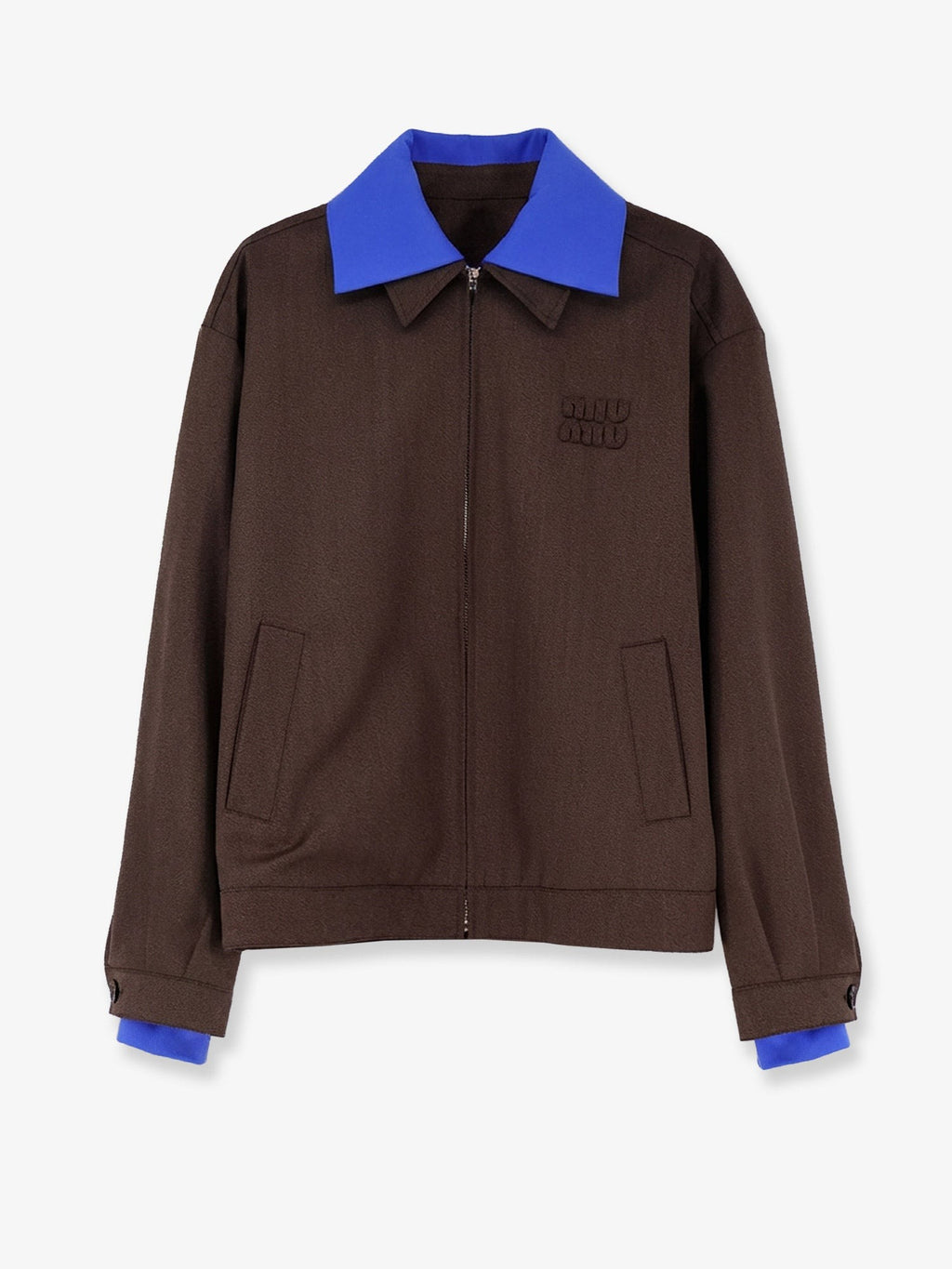Miu Miu Women's Virgin Wool Jacket Brown