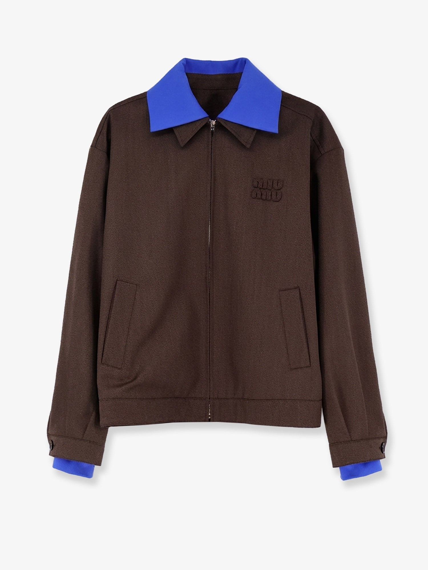 Miu Miu Women's Virgin Wool Jacket Brown