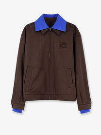 Miu Miu Women's Virgin Wool Jacket Brown