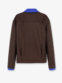 Miu Miu Women's Virgin Wool Jacket Brown