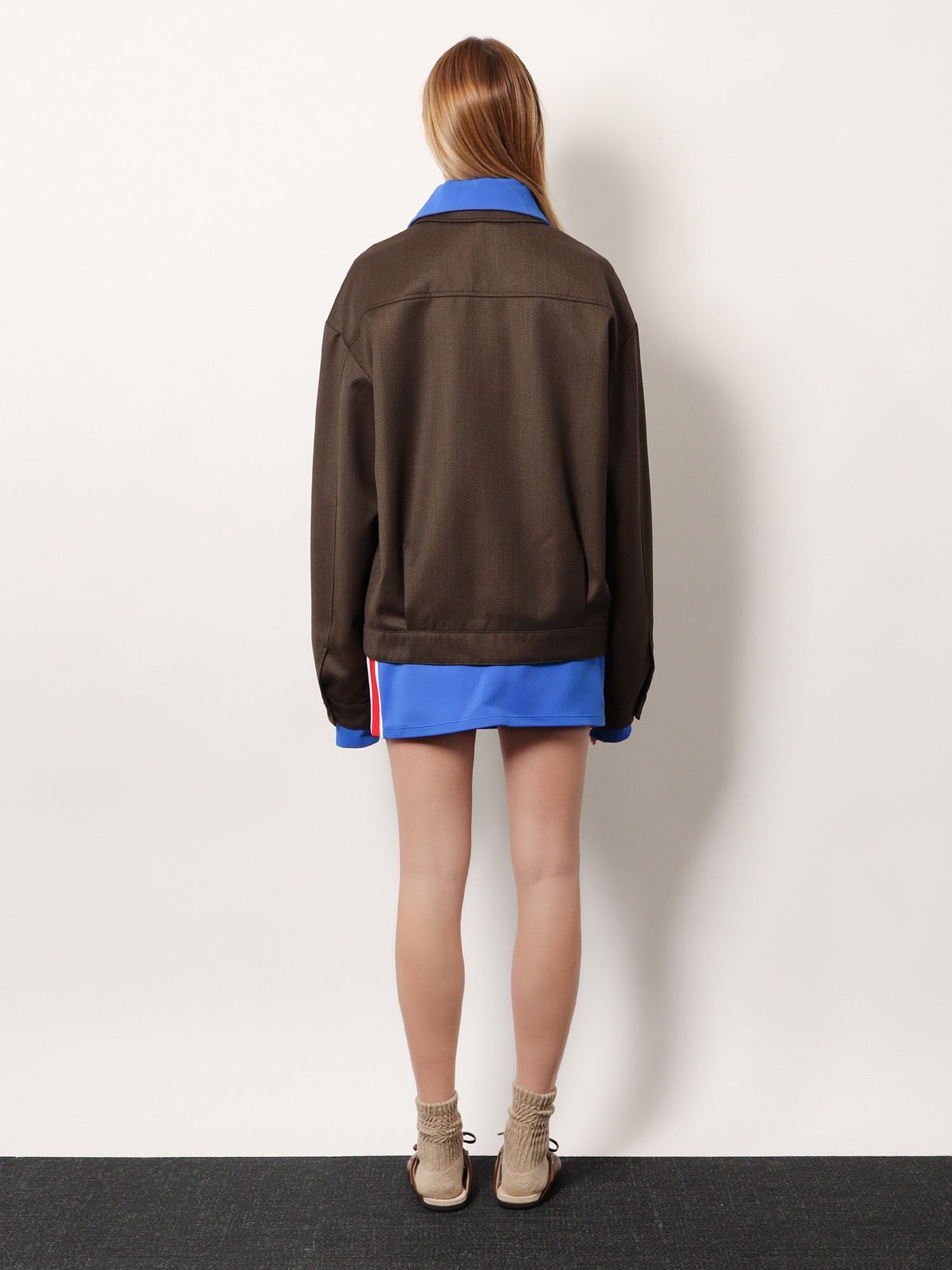 Miu Miu Women's Virgin Wool Jacket Brown