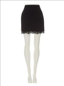 Dolce &amp; Gabbana Women's Virgin Wool Mini Skirt Black