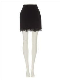 Dolce &amp; Gabbana Women's Virgin Wool Mini Skirt Black