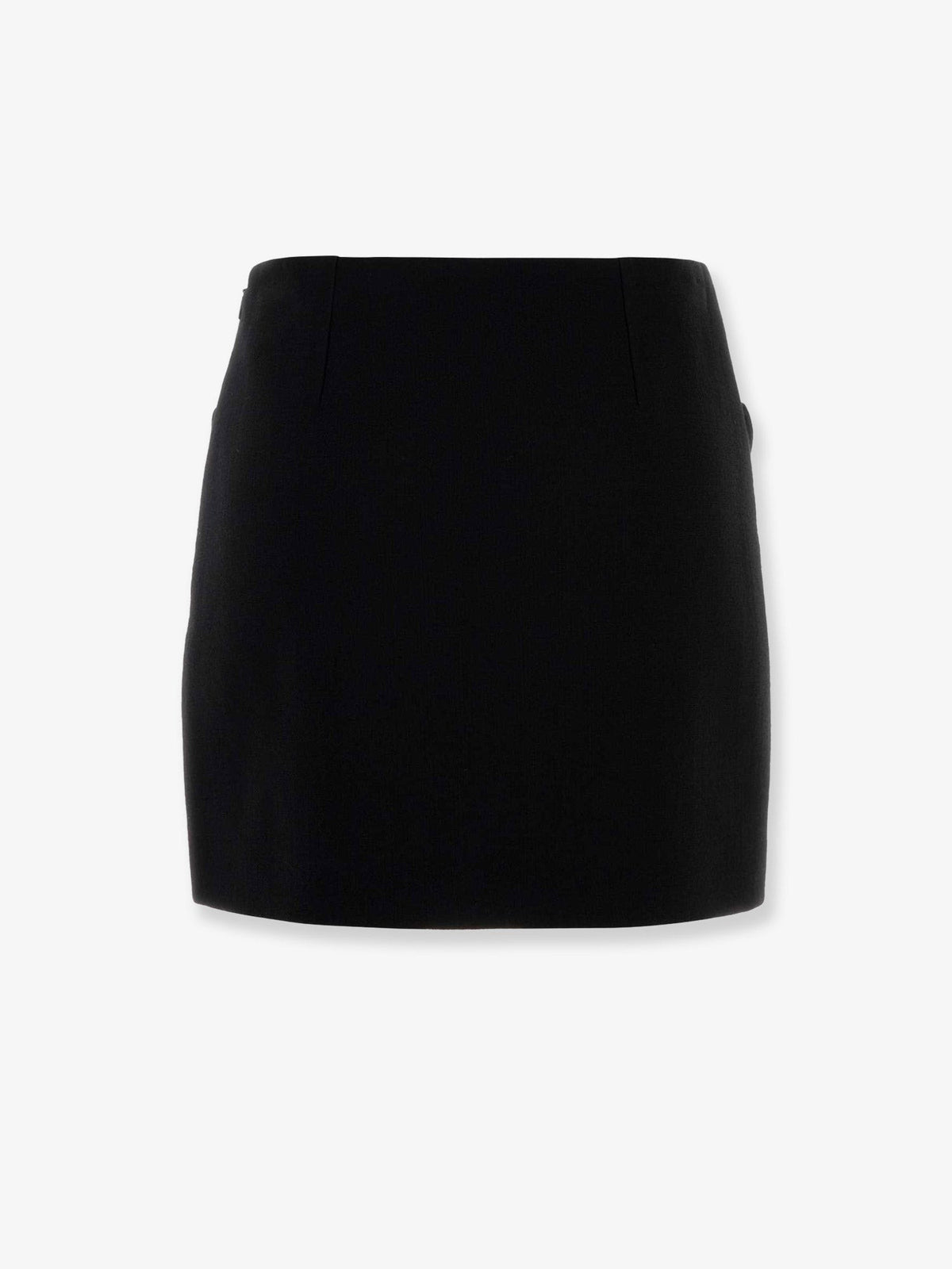 Versace Women's Virgin Wool Mini Skirt Black