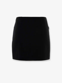 Versace Women's Virgin Wool Mini Skirt Black