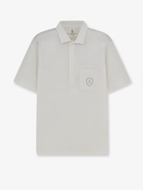 Brunello Cucinelli Men's Virgin Wool Polo Shirt White