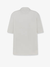 Brunello Cucinelli Men's Virgin Wool Polo Shirt White
