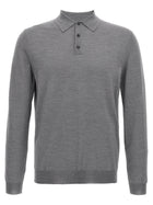 Zanone Virgin Wool Polo Shirt Grey