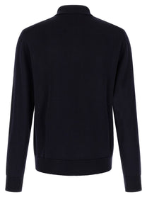 Dolce &amp; Gabbana Virgin Wool Polo Shirt Blue