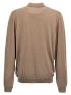 Zanone Virgin Wool Polo Shirt Beige, view 2