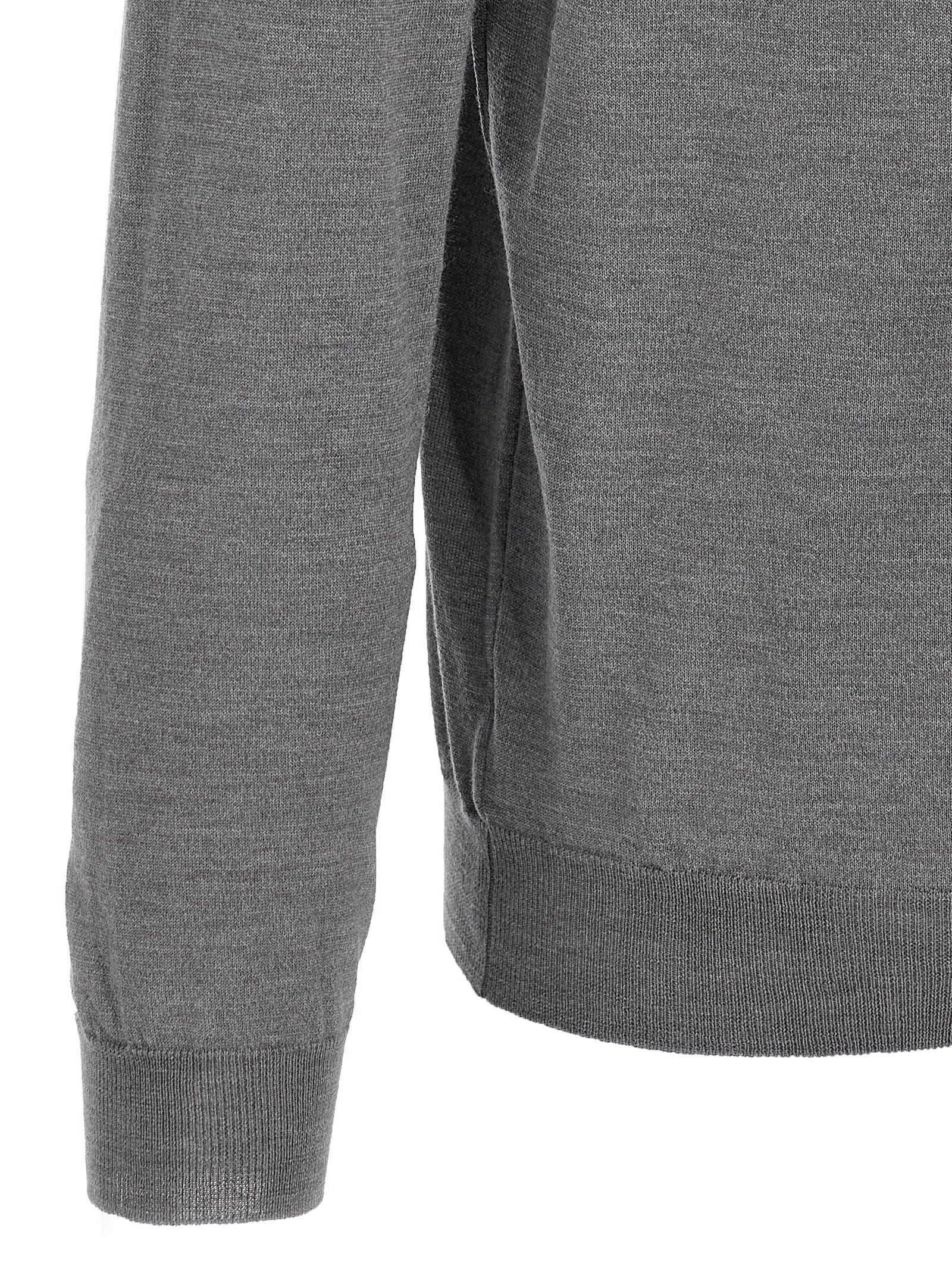 Zanone Virgin Wool Polo Shirt Grey