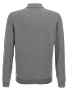 Zanone Virgin Wool Polo Shirt Grey, view 2