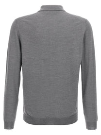 Zanone Virgin Wool Polo Shirt Grey
