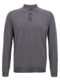 Zanone Virgin Wool Polo Shirt Grey