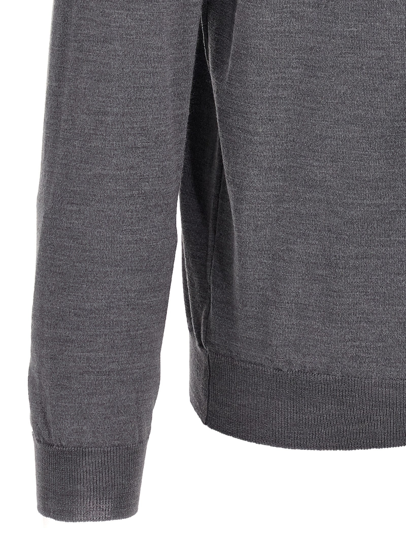 Zanone Virgin Wool Polo Shirt Grey