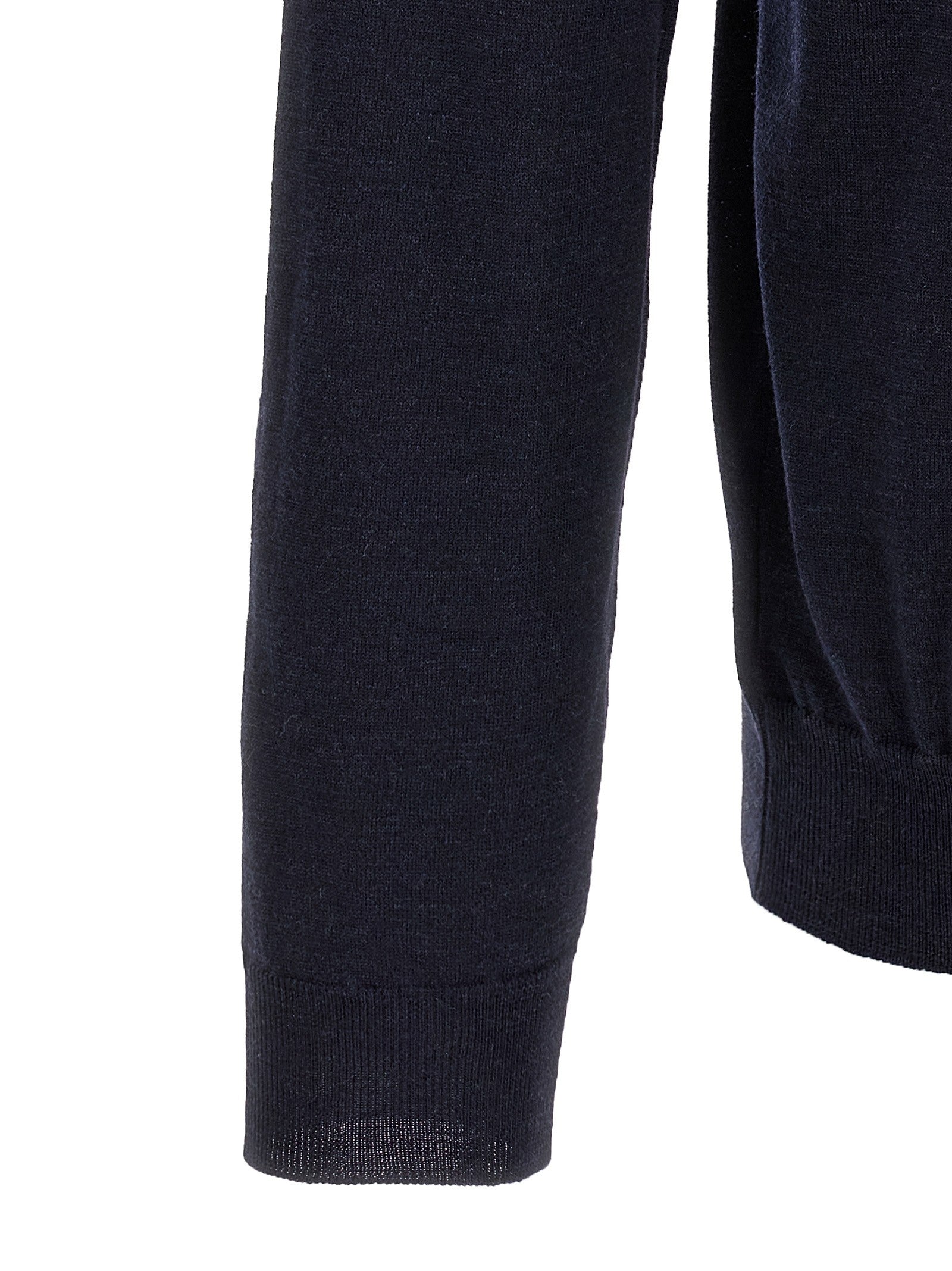 Zanone Virgin Wool Polo Shirt Blue