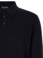 Dolce &amp; Gabbana Virgin Wool Polo Shirt Blue, view 3