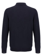 Zanone Virgin Wool Polo Shirt Blue, view 2