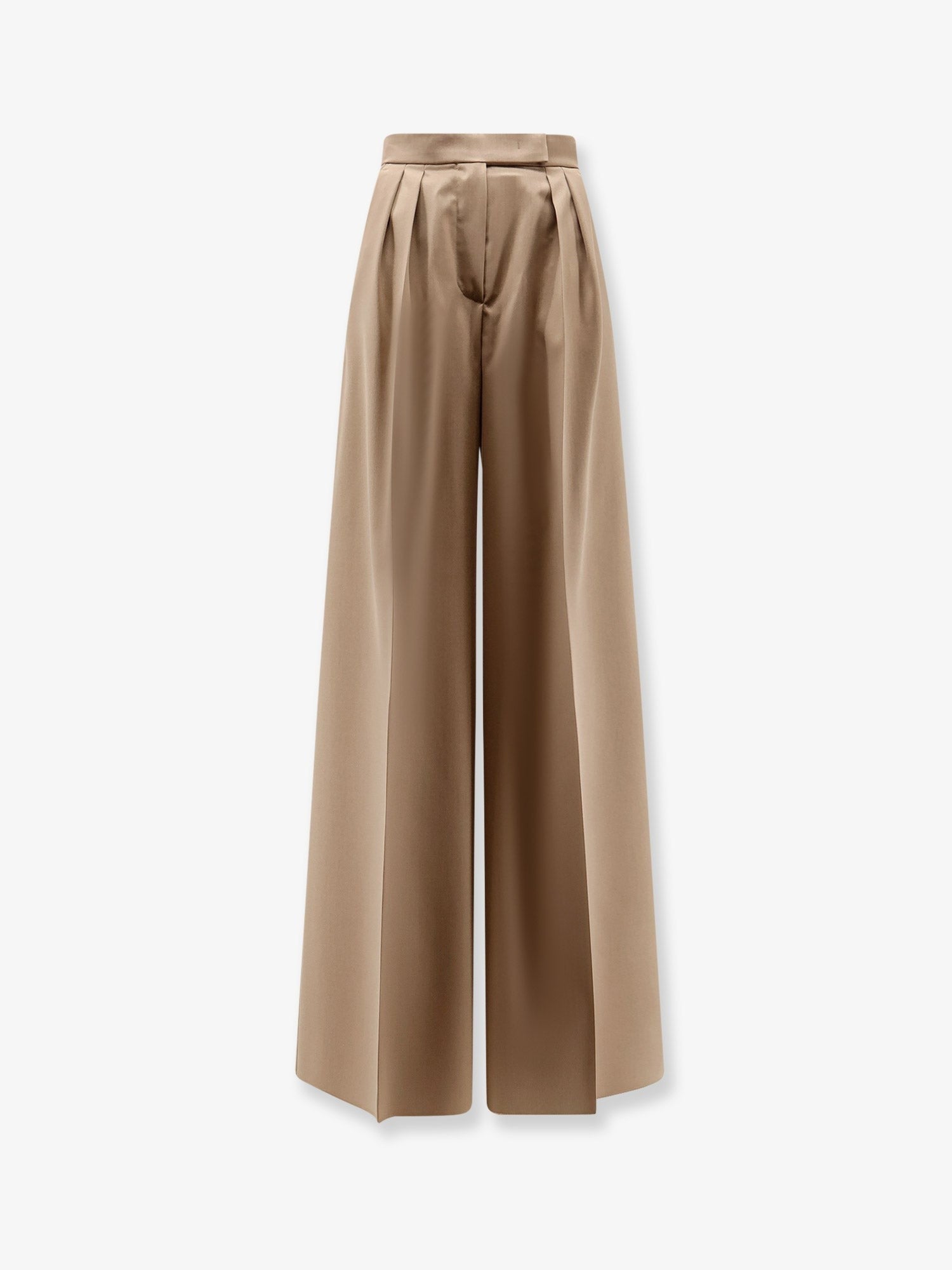Max Mara Women's Virgin Wool Quorum Trousers Beige