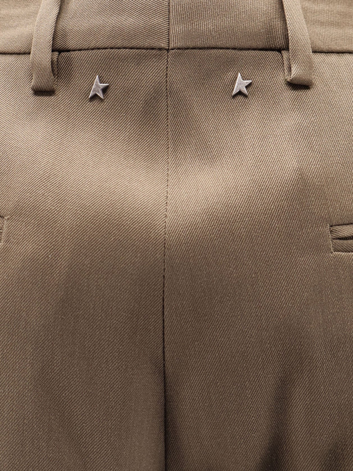 Golden Goose Men's Virgin Wool Shorts Brown, view 3