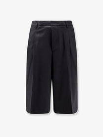 Ami Paris Men's Virgin Wool Shorts Black