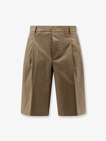 Ami Paris Men's Virgin Wool Shorts Beige