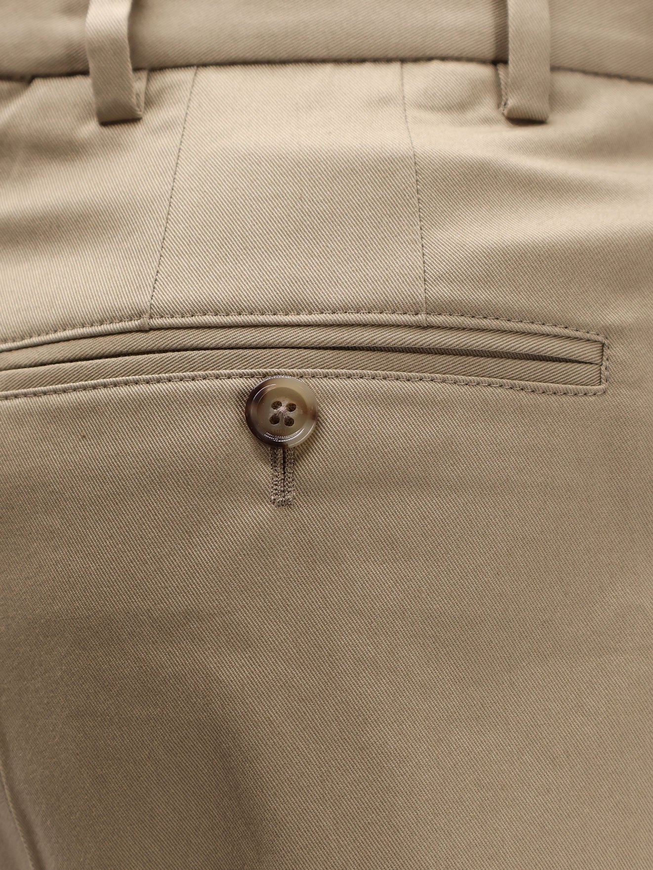 Ami Paris Men's Virgin Wool Shorts Beige