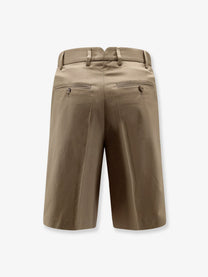 Ami Paris Men's Virgin Wool Shorts Beige