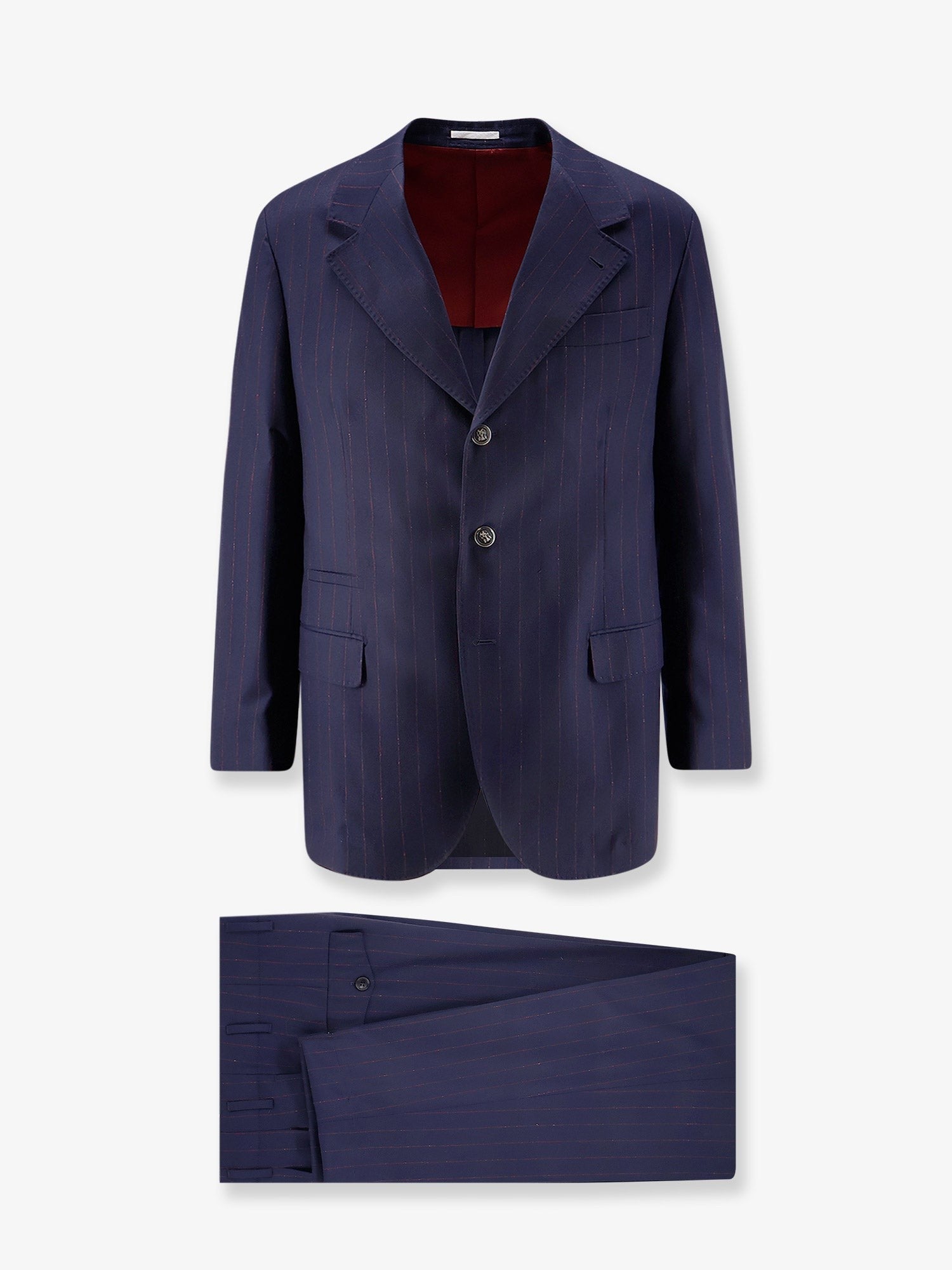 Brunello Cucinelli Men's Virgin Wool Suit Blue