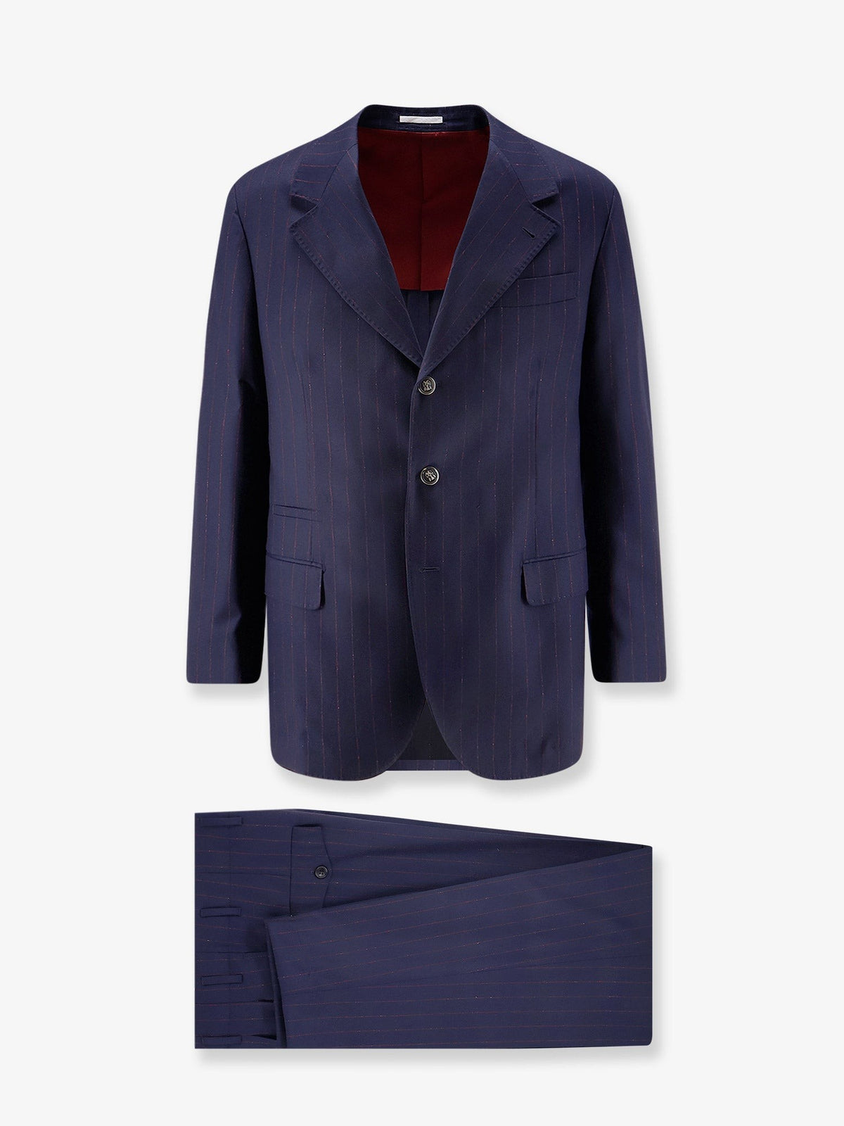Brunello Cucinelli Men's Virgin Wool Suit Blue