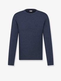 Dior Men's Virgin Wool Sweater Blue Dior