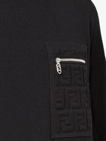 Fendi Men's Virgin Wool Sweater Black