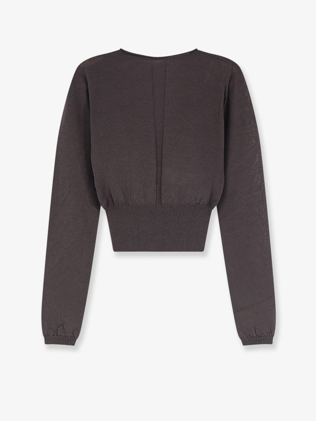 Rick Owens Women's Virgin Wool Sweater Grey, view 2