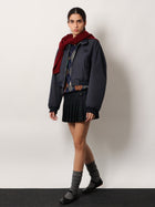 Miu Miu Women's Virgin Wool Sweater Blue, view 2