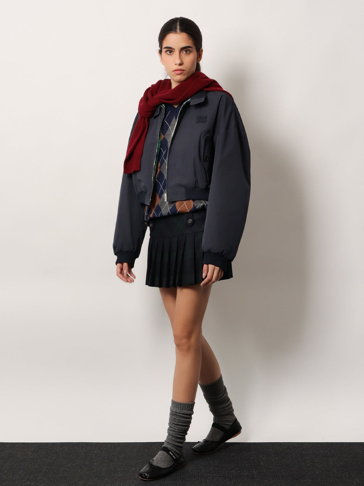 Miu Miu Women's Virgin Wool Sweater Blue, view 2
