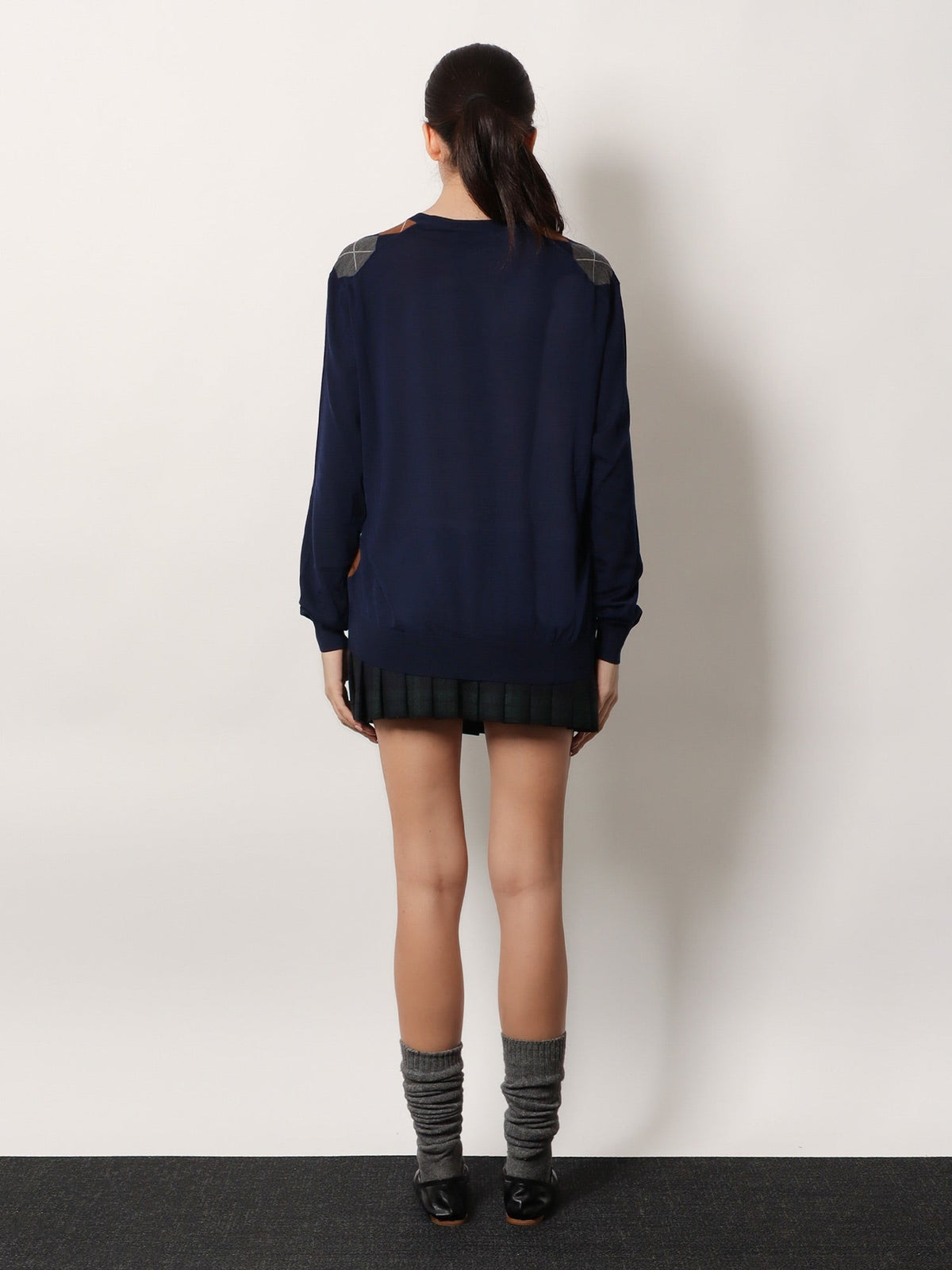 Miu Miu Women's Virgin Wool Sweater Blue, view 4