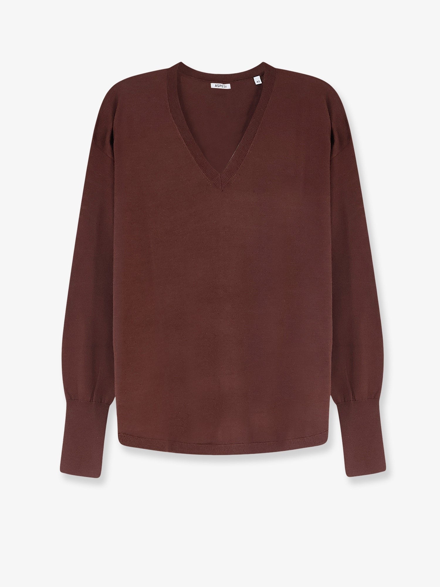 ASPESI Women's Virgin Wool Sweater Brown