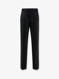 Moncler Men's Virgin Wool Trousers Black