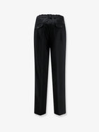 Moncler Men's Virgin Wool Trousers Black, view 2