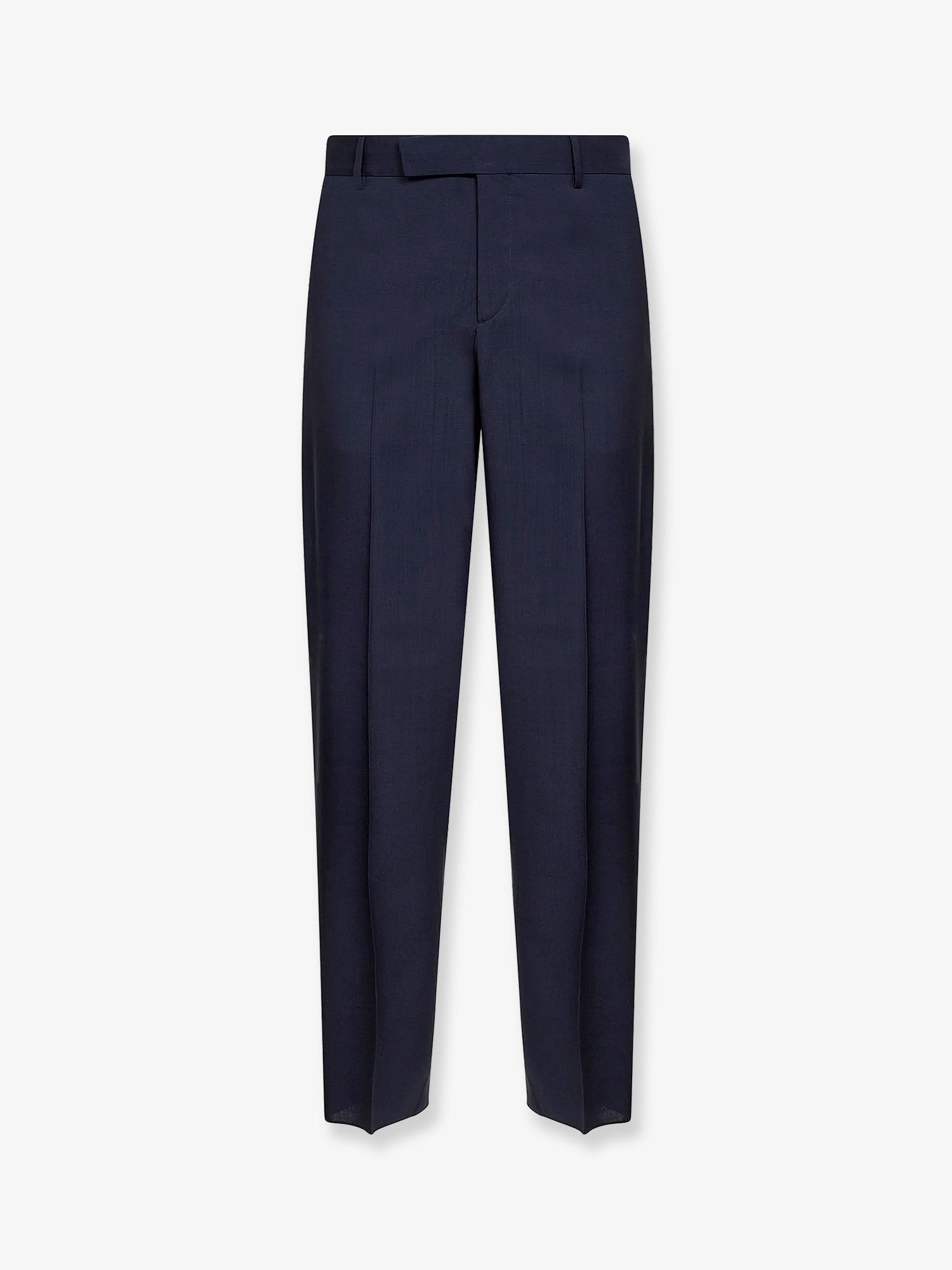 Fendi Men's Virgin Wool Trousers Blue
