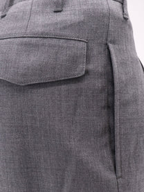 Ami Paris Men's Virgin Wool Trousers Grey, view 3