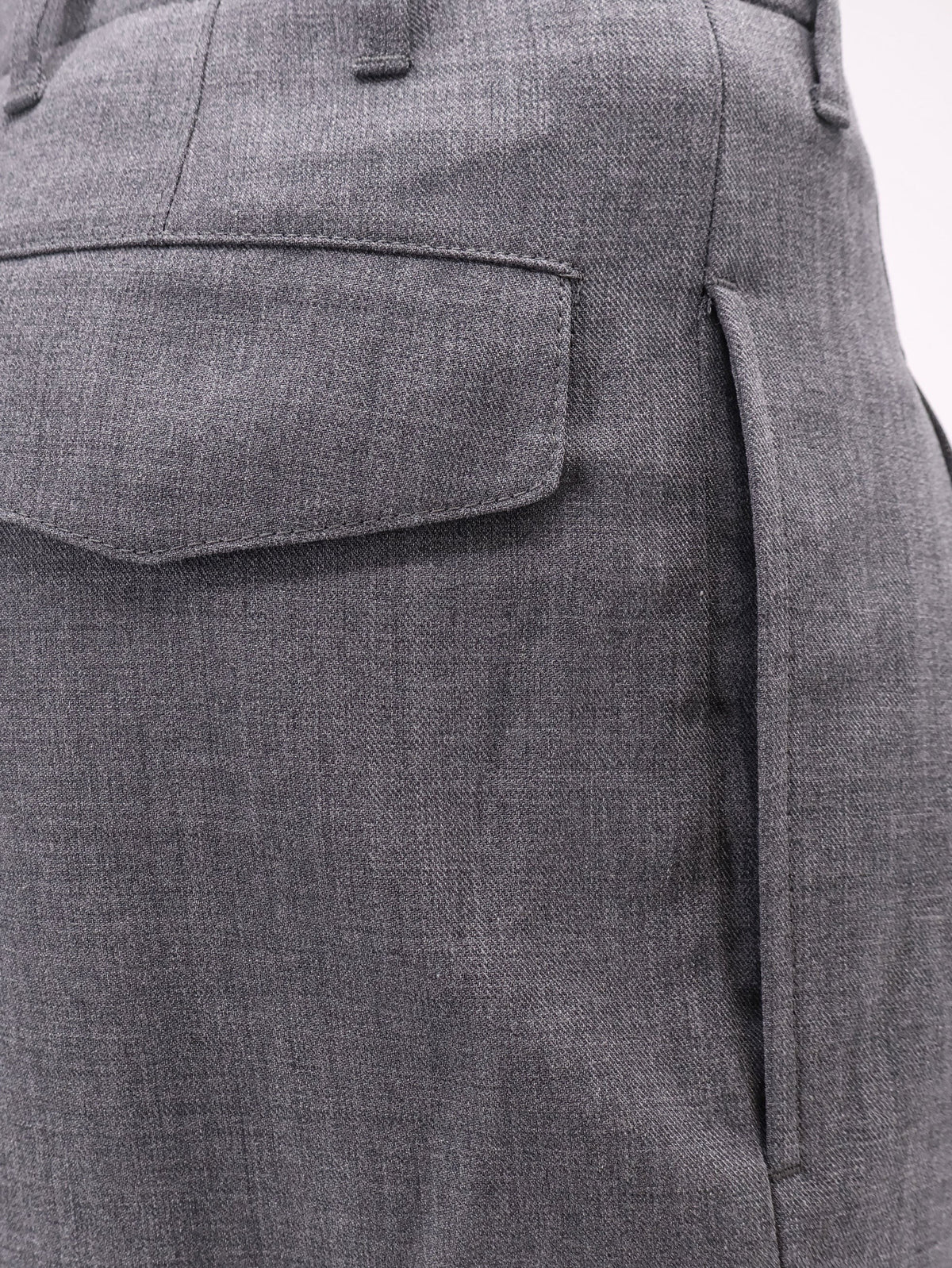 Ami Paris Men's Virgin Wool Trousers Grey, view 3