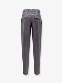 Ami Paris Men's Virgin Wool Trousers Grey, view 2