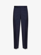 Fendi Men's Virgin Wool Trousers Blue