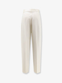 Rohe Women's Virgin Wool Trousers White