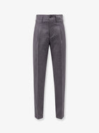 Ami Paris Men's Virgin Wool Trousers Grey