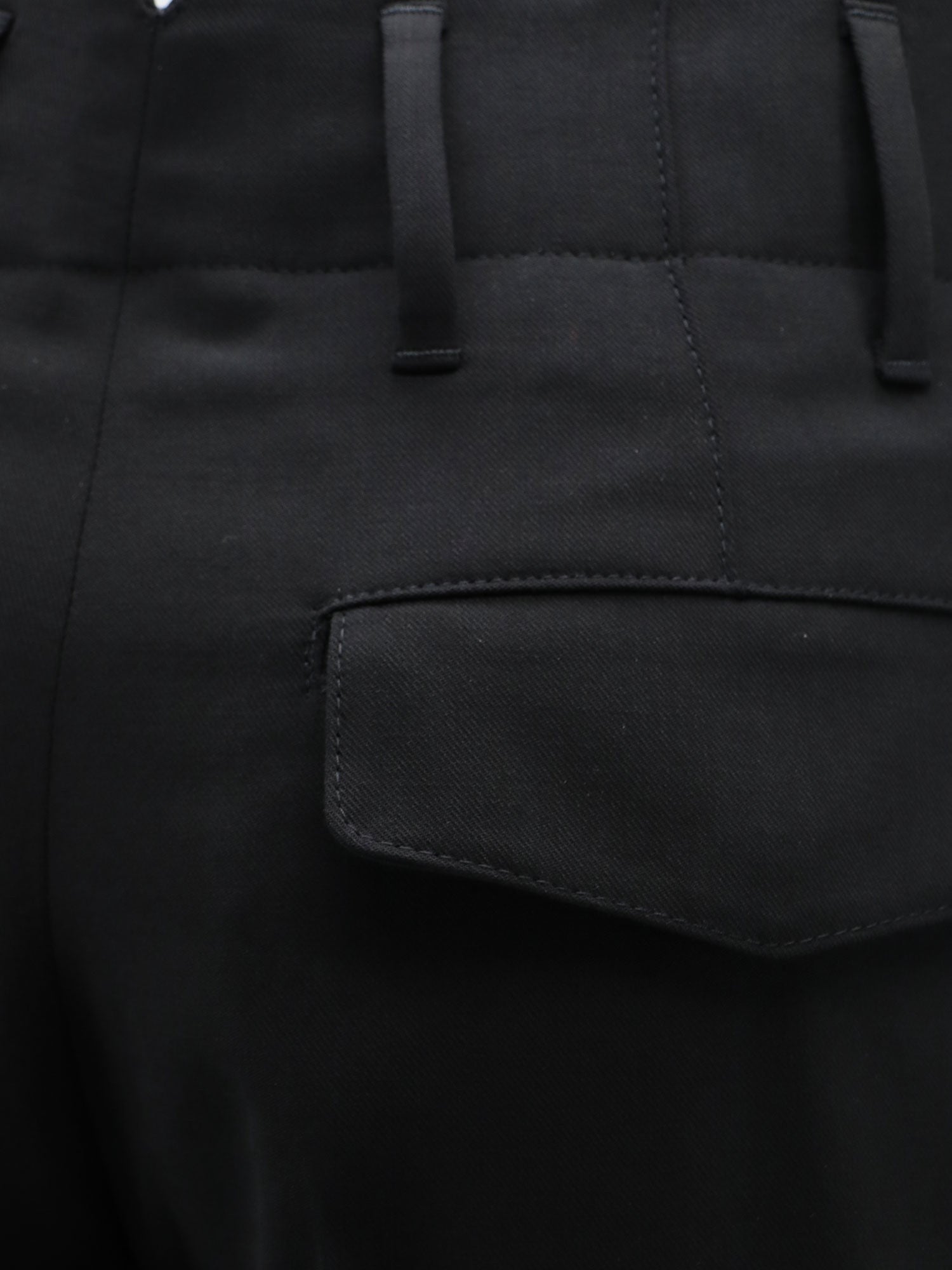 Ami Paris Men's Virgin Wool Trousers Black