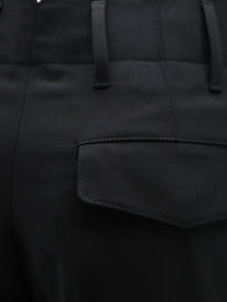 Ami Paris Men's Virgin Wool Trousers Black