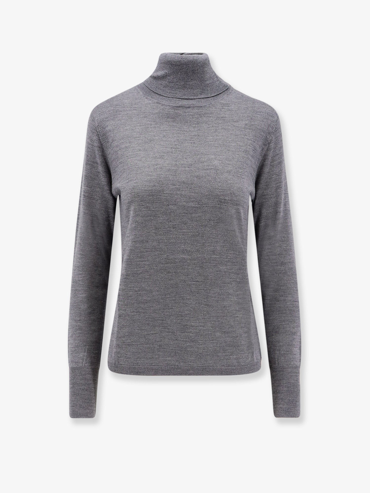 ASPESI Women's Virgin Wool Turtlenck Sweater Grey ASPESI